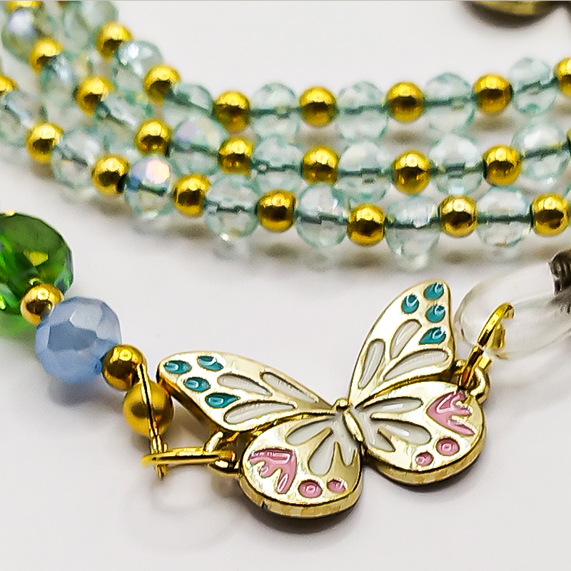 بندعینک بلتاگالری کریستالی مدل رامسر با پلاک پروانه 4 بندعینک بلتاگالری کریستالی مدل رامسر با پلاک پروانه