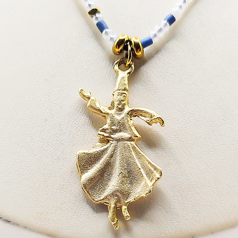 گردنبند منجوقی بلتاگالری مدل نیکا با آویز رقص سماع 7 گردنبند منجوقی بلتاگالری مدل نیکا با آویز رقص سماع