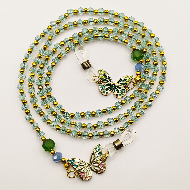 بندعینک بلتاگالری کریستالی مدل رامسر با پلاک پروانه