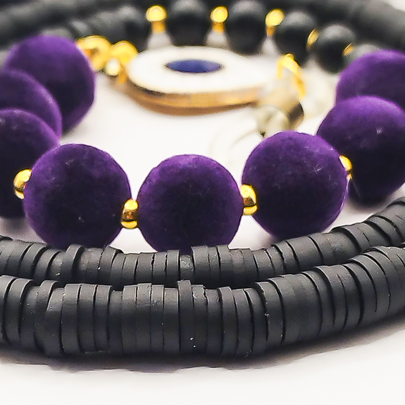 بند عینک اونیکس مات و فیمو مشکی بلتا گالری مدل مالدیو 17 بند عینک مردانه مشکی بلتا