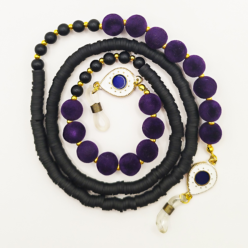 بند عینک اونیکس مات و فیمو مشکی بلتا گالری مدل مالدیو 16 ند عینک دستساز اونیکس مشکی بلتا