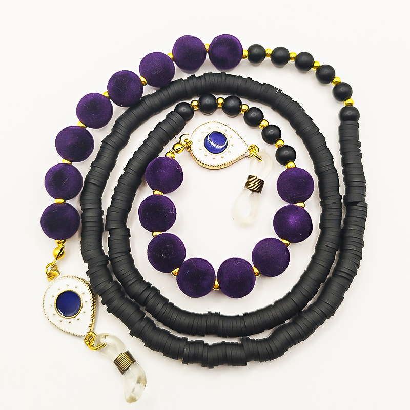 بند عینک اونیکس مات و فیمو مشکی بلتا گالری مدل مالدیو 15 بند عینک خاص بلتا مدل طلایی مشکی