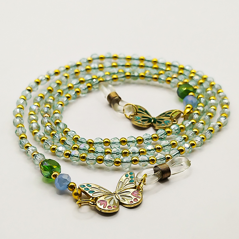 بندعینک بلتاگالری کریستالی مدل رامسر با پلاک پروانه 10 بندعینک بلتاگالری کریستالی مدل رامسر با پلاک پروانه