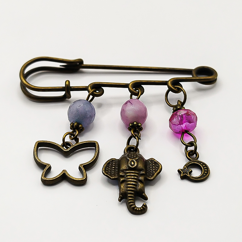 سنجاق سینه برنزی سنگ عقیق و آویز فیل بلتاگالری مدل فریماه 10 سنجاق سینه برنزی سنگ عقیق و آویز فیل بلتاگالری مدل فریماه - تصویر 10