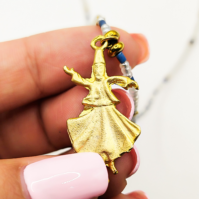 گردنبند منجوقی بلتاگالری مدل نیکا با آویز رقص سماع 4 گردنبند منجوقی بلتاگالری مدل نیکا با آویز رقص سماع