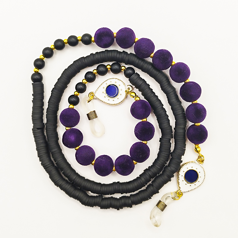 بند عینک اونیکس مات و فیمو مشکی بلتا گالری مدل مالدیو 4 بند عینک فیمو و اونیکس بلتا گالری