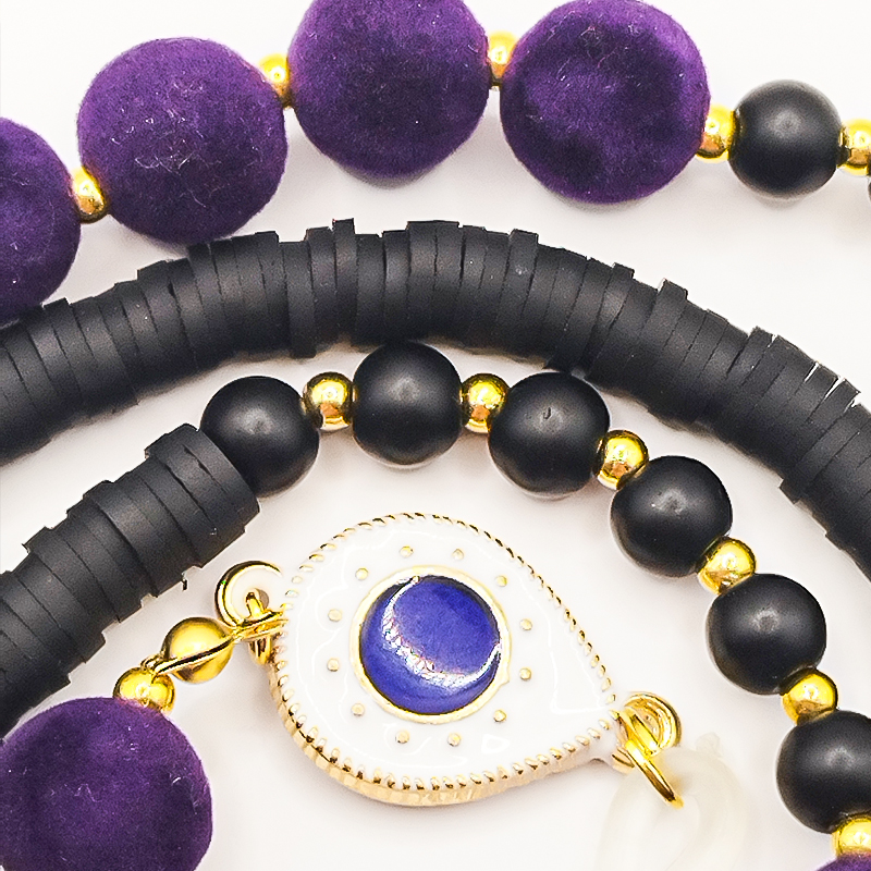 بند عینک اونیکس مات و فیمو مشکی بلتا گالری مدل مالدیو 6 بند عینک مشکی مدل استیل طلایی بلتا