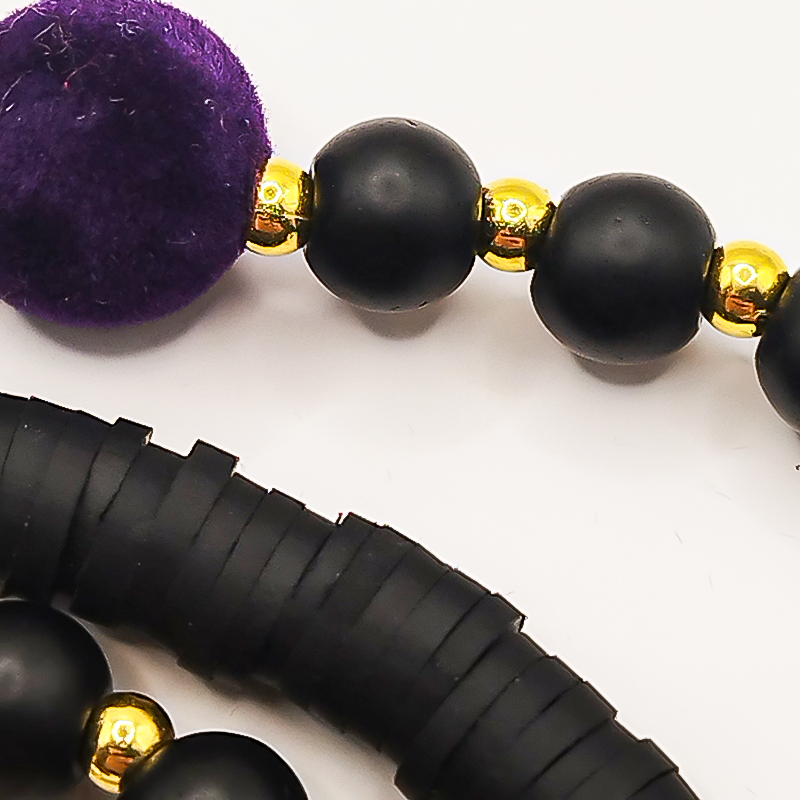 بند عینک اونیکس مات و فیمو مشکی بلتا گالری مدل مالدیو 7 بند عینک خاص مشکی از بلتا گالری