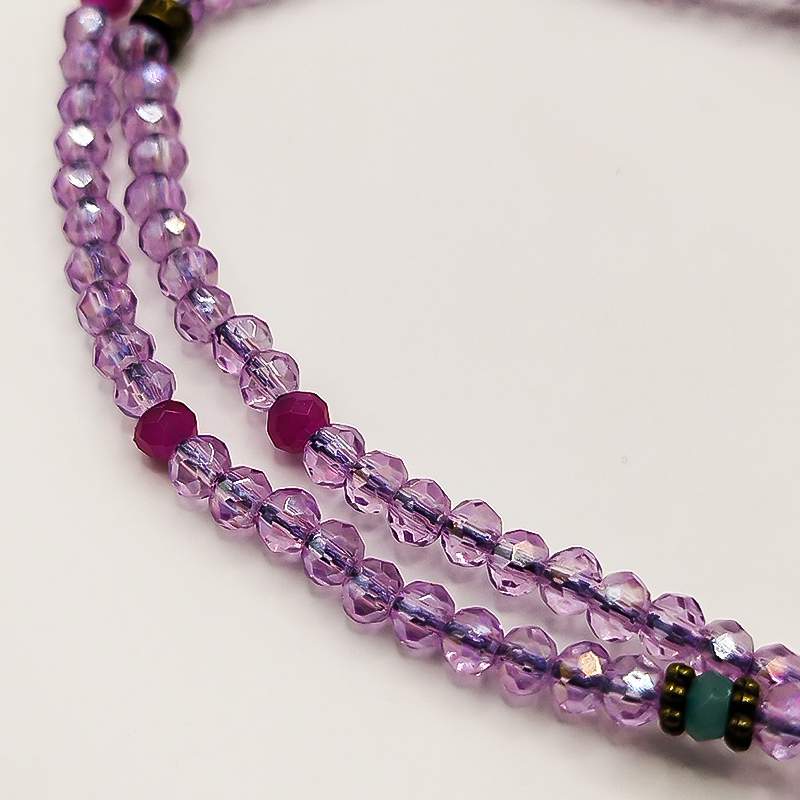 گردنبند بنفش بلتاگالری مدل نسترن با آویز جغد 6 گردنبند بنفش بلتاگالری مدل نسترن با آویز جغد