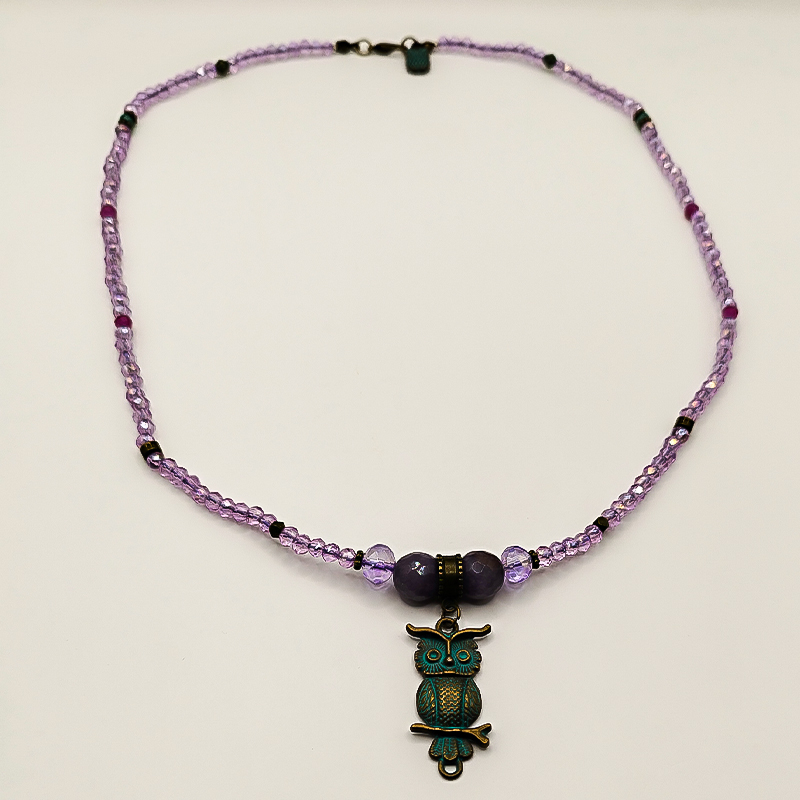 گردنبند بنفش بلتاگالری مدل نسترن با آویز جغد 10 گردنبند بنفش بلتاگالری مدل نسترن با آویز جغد - تصویر 10