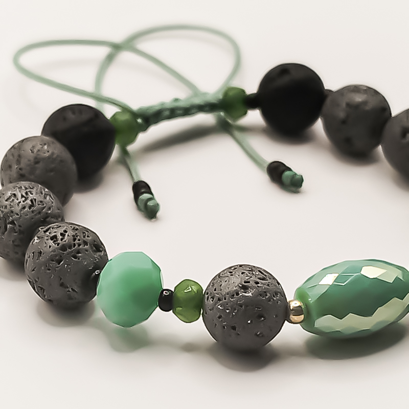 دستبند سنگ و نقره دستساز بلتاگالری مدل نارمیلا 4 دستبند سنگ و نقره دستساز بلتاگالری مدل نارمیلا