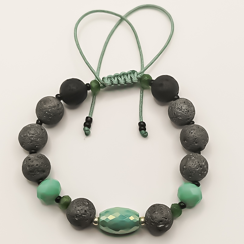 دستبند سنگ و نقره دستساز بلتاگالری مدل نارمیلا 1 دستبند سنگ و نقره دستساز بلتاگالری مدل نارمیلا