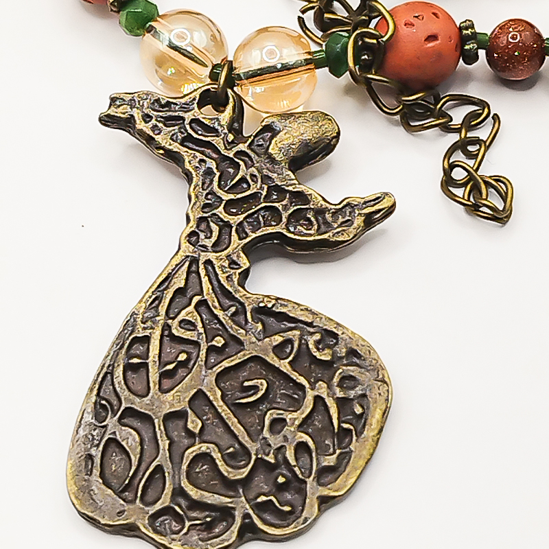 گردنبند سنگی بلتاگالری با آویز سماع مدل سامینا 6 گردنبند سنگی بلتاگالری با آویز سماع مدل سامینا