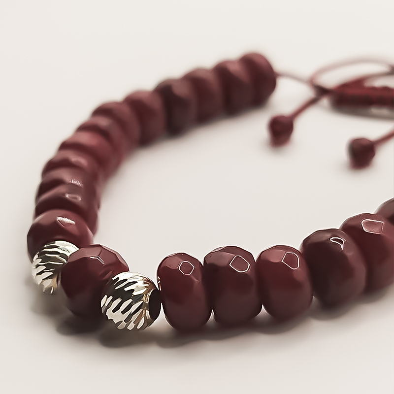 دستبند سنگ و نقره بلتاگالری مدل گلپاد 6 دستبند سنگ و نقره بلتاگالری مدل گلپاد